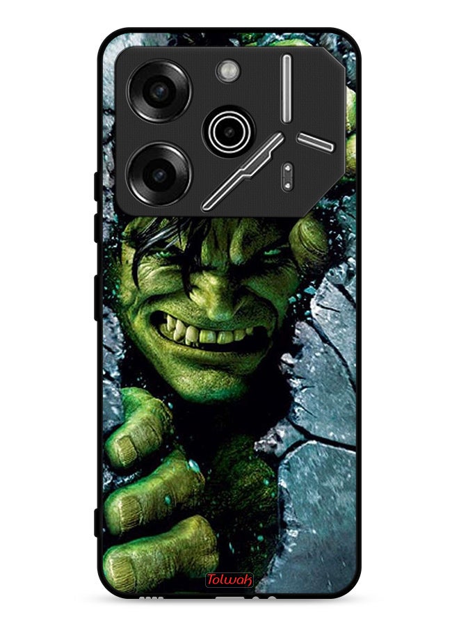 Tolwak Tecno Pova 6 Pro 5G Protective Case Cover Incredible Hulk - Image 1