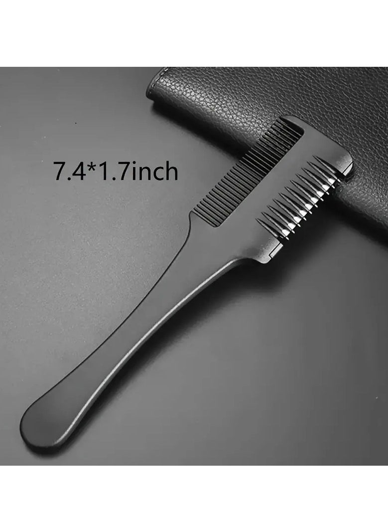 ORiTi Men's Double Sided Hair Brush Nylon Beard Comb Hair Styling C  - Image 3