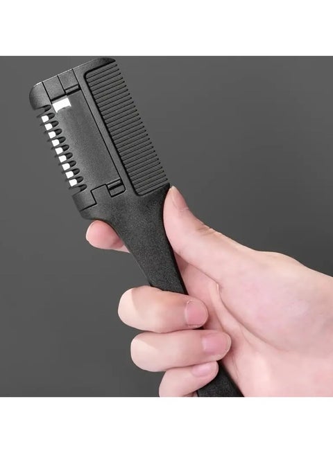 Men's Double Sided Hair Brush Nylon Beard Comb Hair Styling C