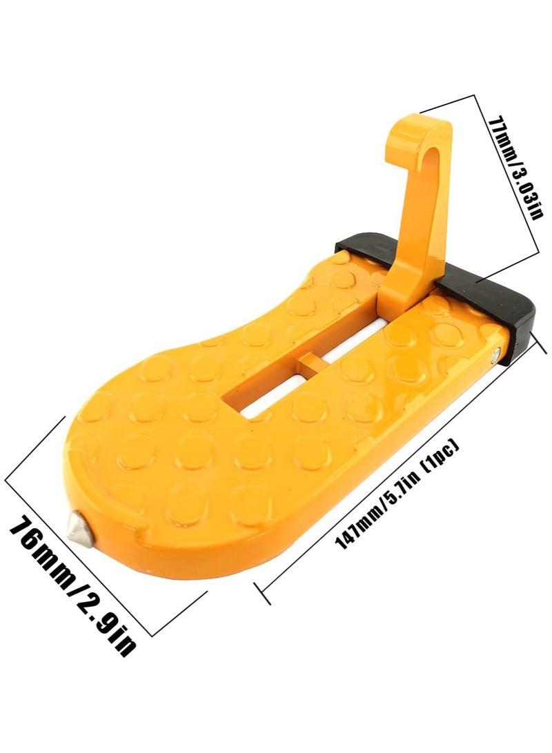 general Car Doorstep Foot Pegs Car Pedal Doorstep Car Doorstep Door Latch Hook Pedal Vehicle Folding Ladder U Shaped Hook Multifunction,fit For Most Suv Trucks Vans Mini Vehicle - Image 2