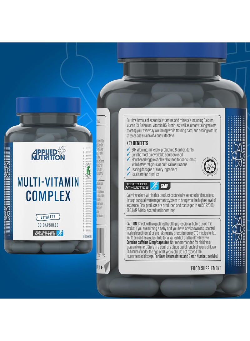 Applied Nutrition Applied Nutrition Multi-vitamin Complex, 30+Vitamins Minerals Probiotics & Antioxidants 90 Capsules  - Image 3
