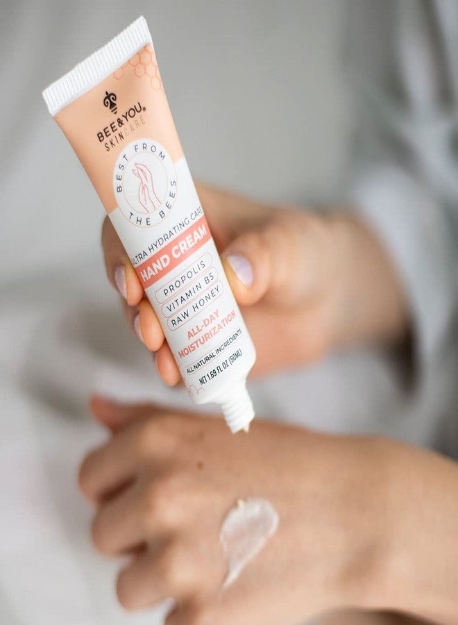 BEE & YOU BEE and YOU 100% Natural, Ultra Hydrating Hand Cream for Dry Cracked Hands, Moisturizer, Extra Protection with Shea Butter, Vitamin B5, Raw Honey and Propolis Extract, 1.69 fl oz - Image 2