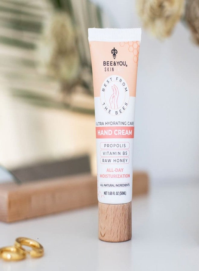 BEE & YOU BEE and YOU 100% Natural, Ultra Hydrating Hand Cream for Dry Cracked Hands, Moisturizer, Extra Protection with Shea Butter, Vitamin B5, Raw Honey and Propolis Extract, 1.69 fl oz - Image 4