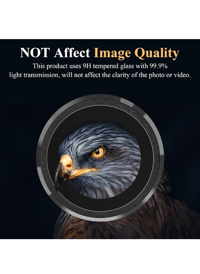 Generic Samsung Galaxy A55 5G Camera Lens Protector, HD 9H Tempered Glass Camera Screen Protector, Metal Ring Lens Cover for Samsung A55, 1 Set  (Installation Tray Alignment Kit, Black)  - Image 4