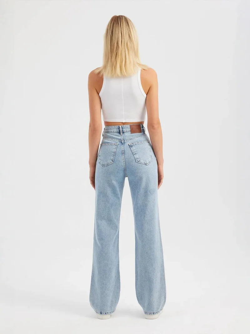HICCUP  High Waist Straight Leg Jeans for Women | Best Price UAE