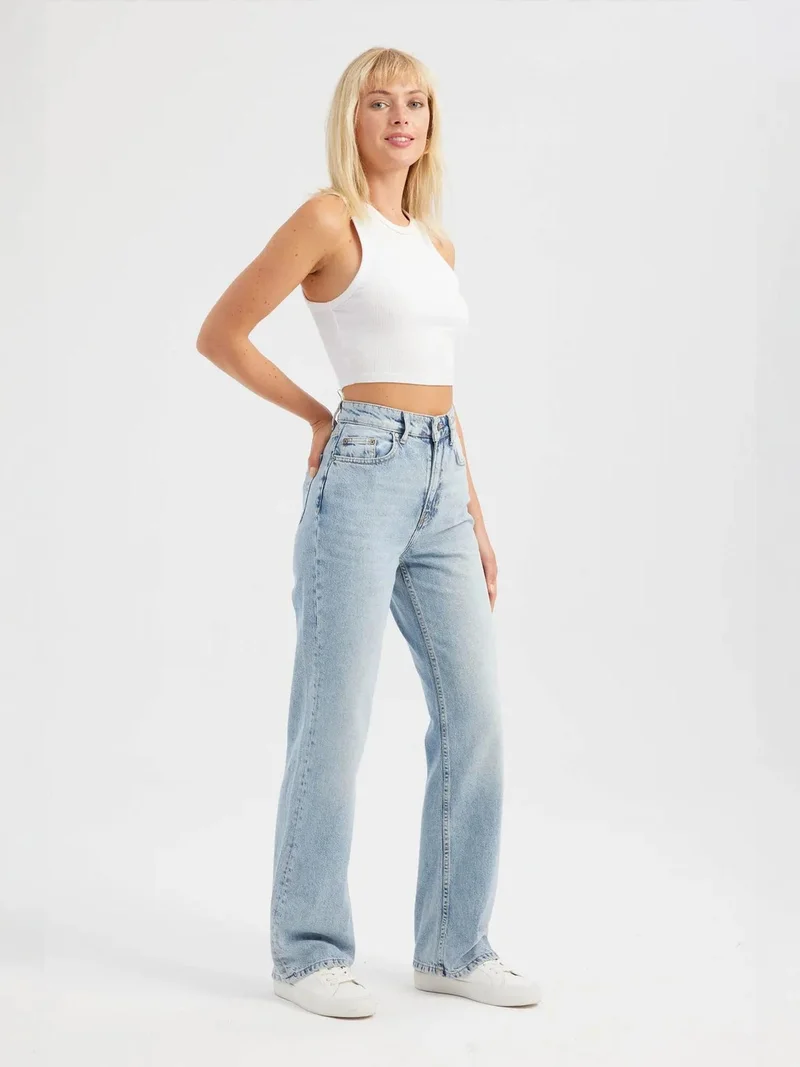 HICCUP  High Waist Straight Leg Jeans for Women | Best Price UAE