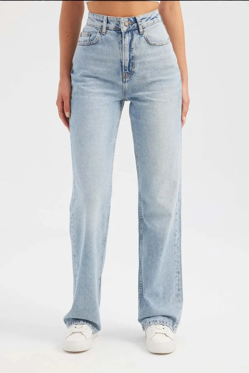 Hiccup High Waist Straight Leg Jeans