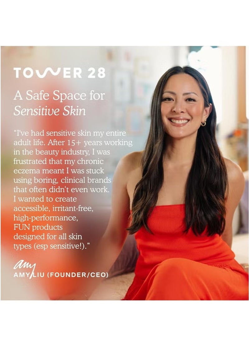 Tower 28 SOS Daily Rescue Facial Spray – Hypochlorous Acid Toner for Sensitive & Acne-Prone Skin, Redness Relief & pH Balance Mist, 4 fl oz - Image 4