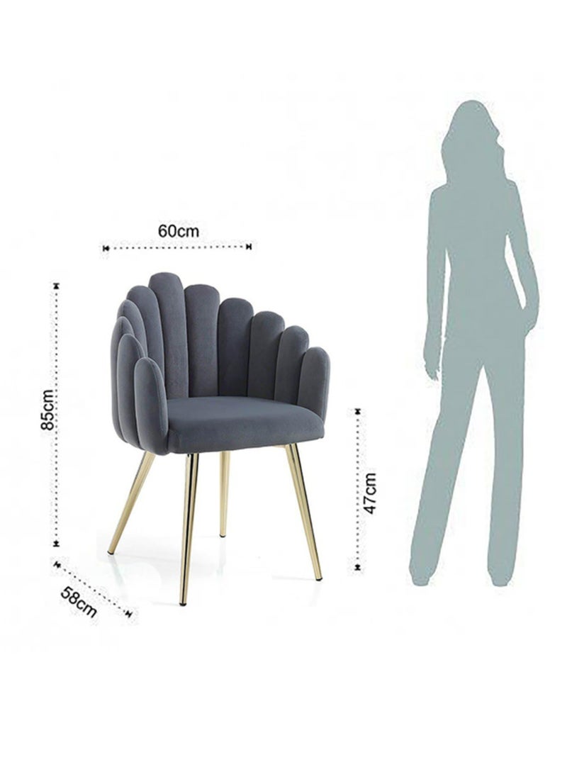 Ripple FURNITURE Accent Chair Luxury Design Cozy Velvet Chair Saloon Chair Living Room Chair  - Image 2