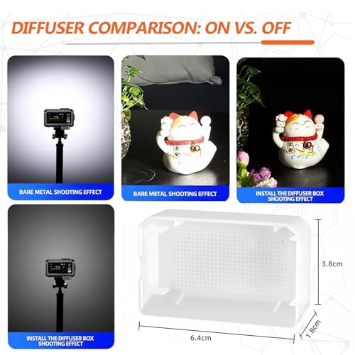 MOORDIEL IT30 Pro Diffuser, Flash Diffuser for Godox IT30 Pro IT30PRO, Compatible with GODOX IT30ProS IT30ProF IT30ProC IT30ProN IT30ProO Mini Flash, Soft Even Lighting No Harsh Glare, Easy to Install (2Pack) - Image 4