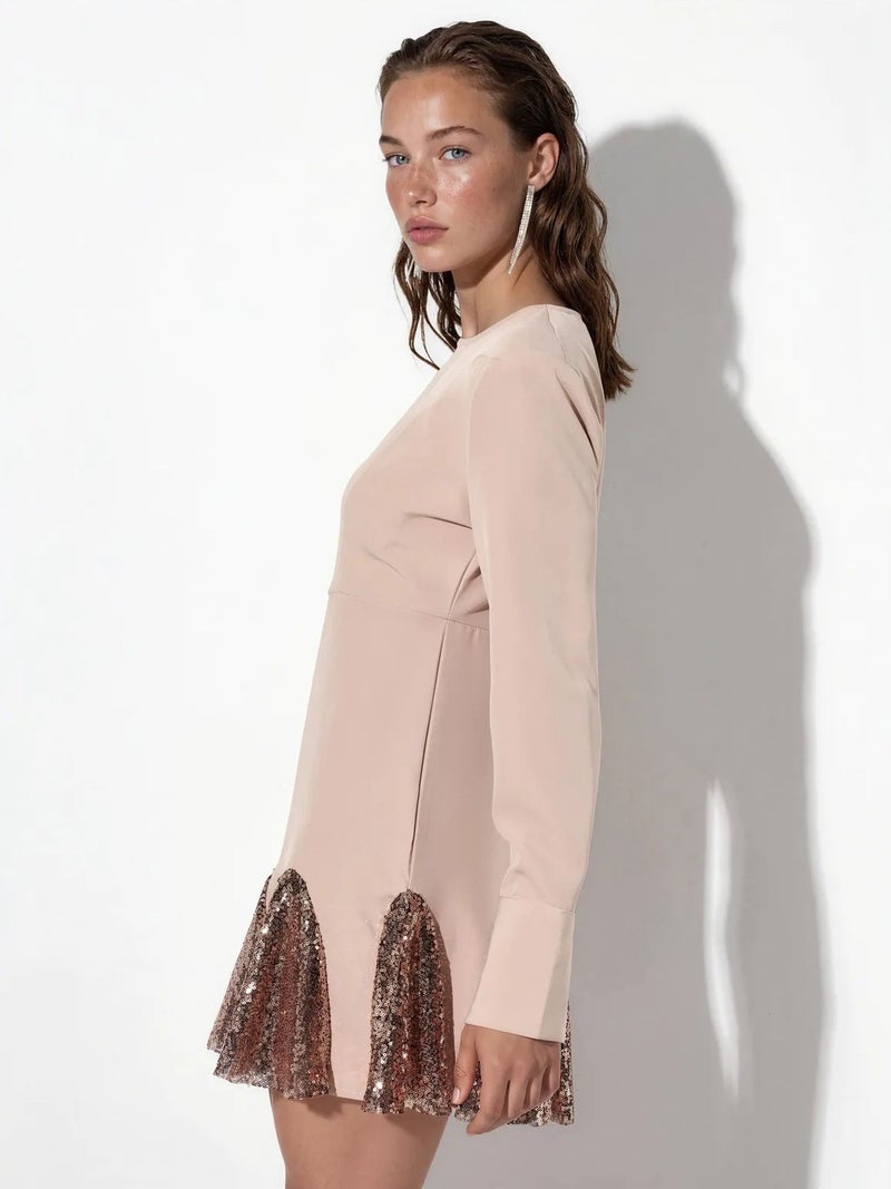 Jennyfer Sequin Mini Skater Dress - Image 3