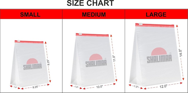 shalimar حقيبة شاليمار القابلة لإعادة الاستخدام بسحاب - حجم كبير - عبوة من 1 (15 حقيبة) - حقيبة بسحاب/حقيبة خضار/حقيبة تجميد/حقيبة تخزين متعددة الاستخدامات - لون طبيعي - Image 4