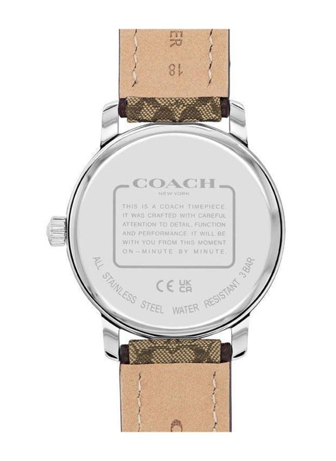 COACH ساعة كواتش دائرية أنالوج للنساء بحالة وردية - 14503873  - Image 2