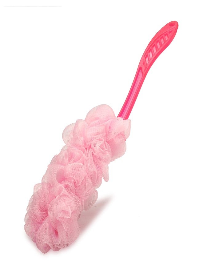 THINGS4BETTER Premium Body Back Scrubber Brush with Bristles and Loofah, Shower Brush, Body Cleaner Exfoliating Scrubbers, Bath Massage Cleaning Brush With Long Handle, Double Sided Bath Brush - Image 2
