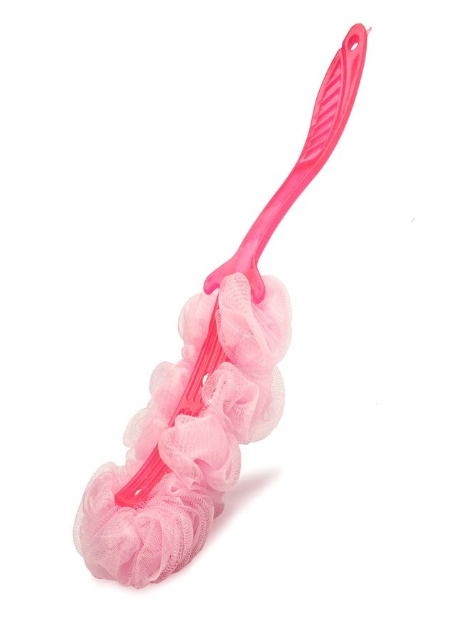 THINGS4BETTER Premium Body Back Scrubber Brush with Bristles and Loofah, Shower Brush, Body Cleaner Exfoliating Scrubbers, Bath Massage Cleaning Brush With Long Handle, Double Sided Bath Brush - Image 4