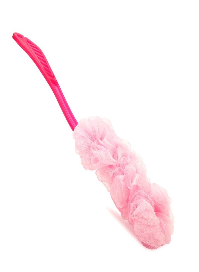 THINGS4BETTER Premium Body Back Scrubber Brush with Bristles and Loofah, Shower Brush, Body Cleaner Exfoliating Scrubbers, Bath Massage Cleaning Brush With Long Handle, Double Sided Bath Brush - Image 1