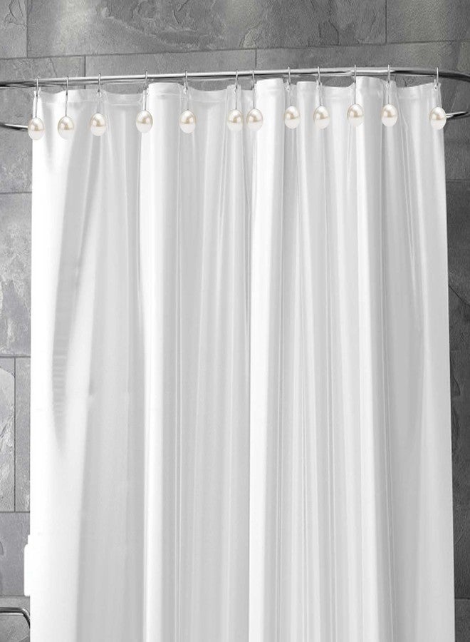 XIHIRCD 12 قطعة من خطافات ستارة الحمام، حلقات ستارة حمام لؤلؤية، علاقة ستارة حمام معدنية مزخرفة، إكسسوارات ستارة حمام لغرفة الأطفال، ديكور فني - Image 5