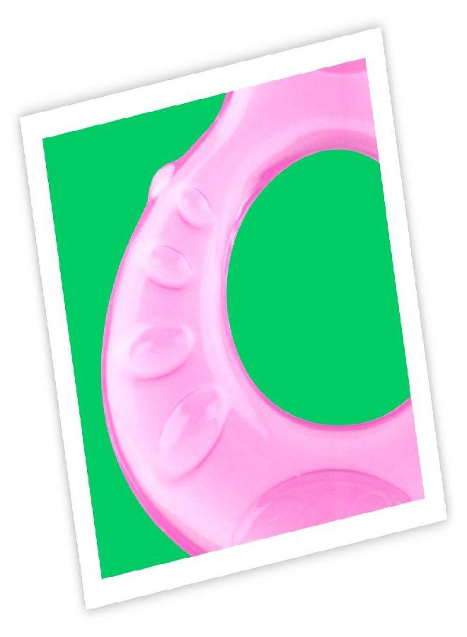 Nuby Silicone Teethe-EEZ Teether with Bristles, Includes Hygienic Case, Pink - Image 4