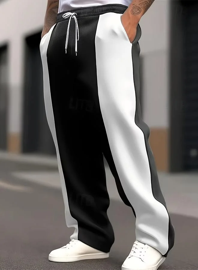 Take Two Men Contrast Panel Pants