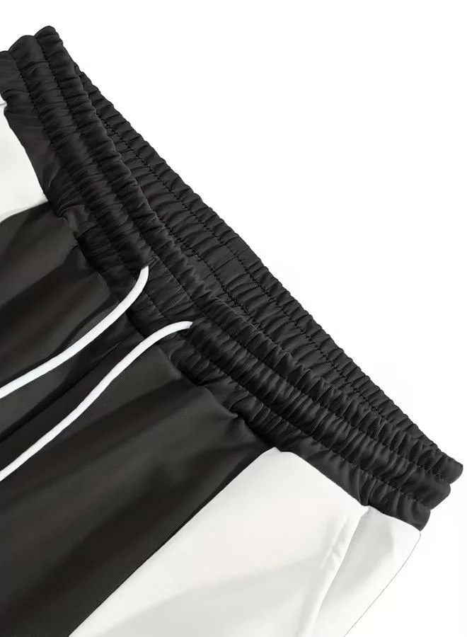 Take Two  Men Contrast Panel Pants for Men | Best Price UAE