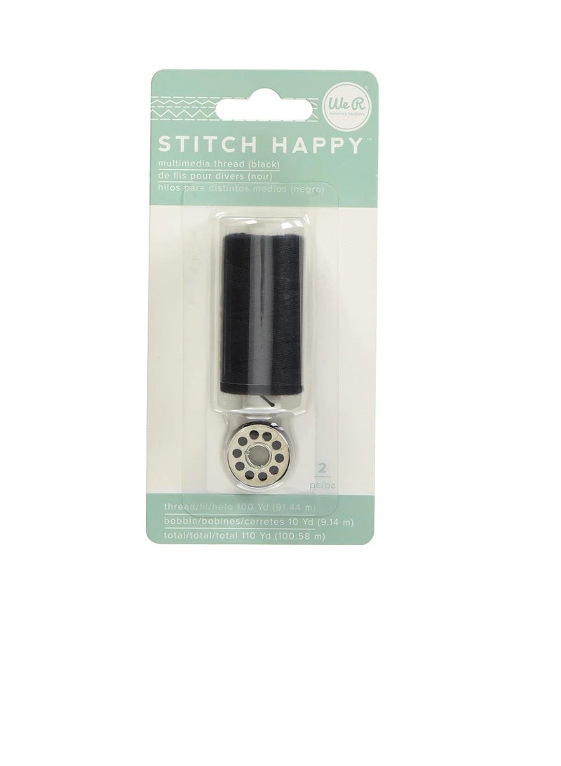 Thread Stitch Happy Black, 2pc - Image 2