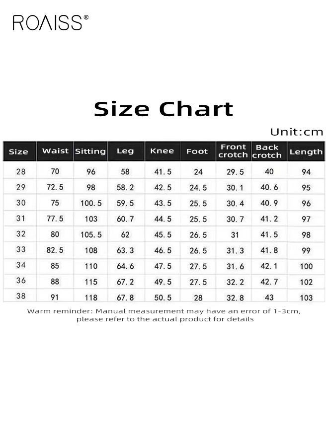 رويس بنطلونات كاجوال للرجال، بنطلونات كاجوال رجالية من القطن، بنطلونات عمل رسمية صيفية، بنطلونات مطاطية، ملابس رجالية للعمل اليومي والتنقلات، قصة مستقيمة مريحة - Image 4