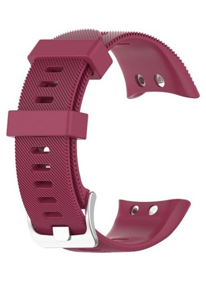 NIBEMINENT Silicone Strap Band For Garmin Swim 2 Red Wine - Image 1