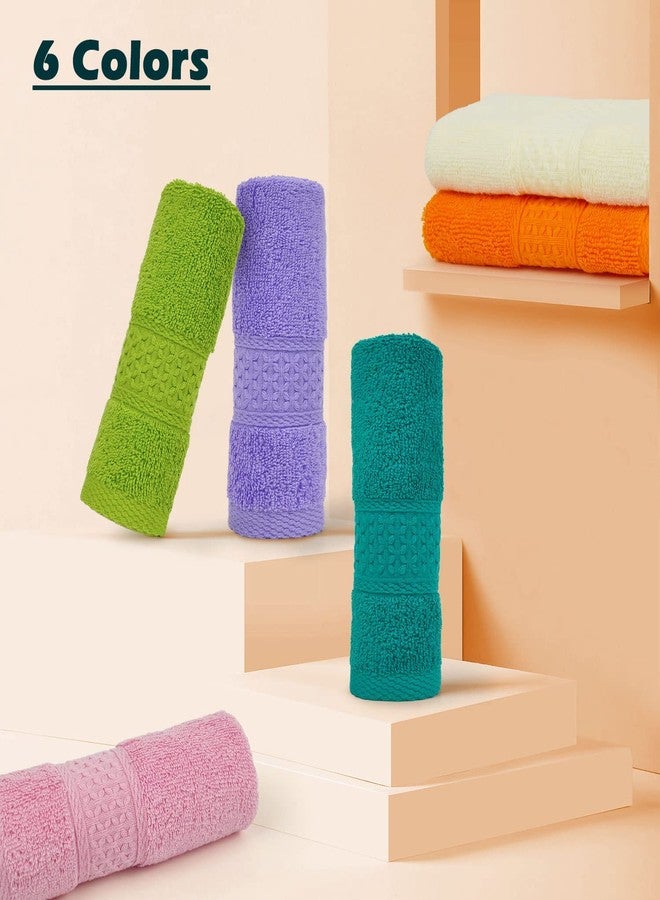 Cleanbear Face Cloths 12 Pack Washcloths 100% Cotton Wash Cloth for Face - Large Bath Washcloths 13 by 13 Inches with Multi Colors - Image 4