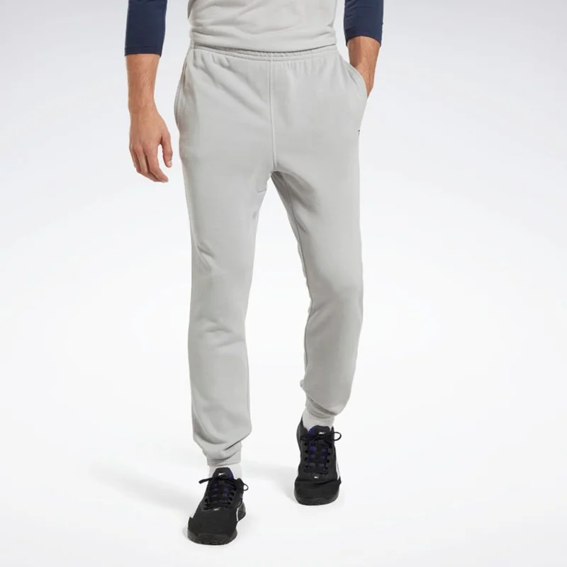Reebok Pure Grey 3 Reebok Training French Terry Pants for Men | Best Price UAE
