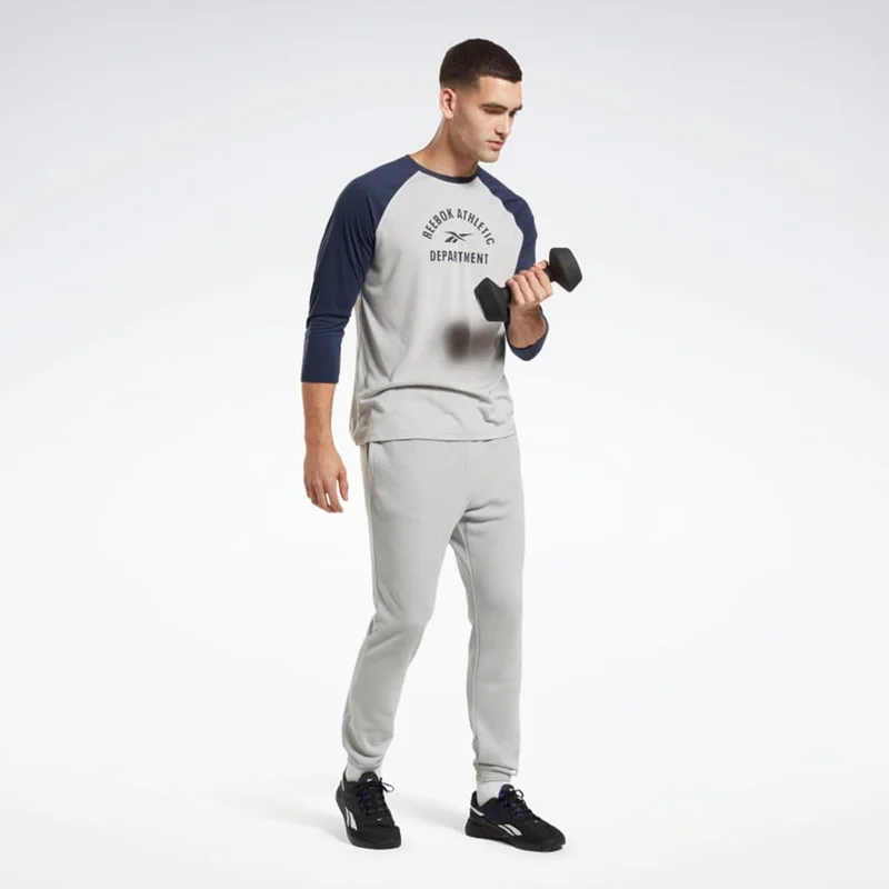 Reebok Pure Grey 3 Reebok Training French Terry Pants for Men | Best Price UAE