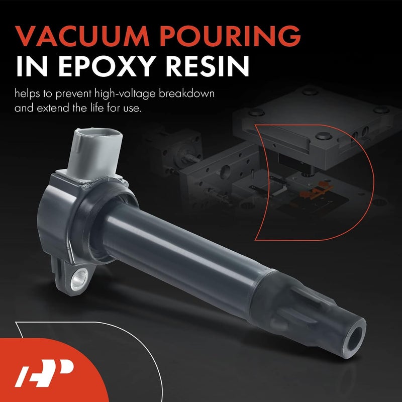 A-Premium Ignition Coil Compatible with Mitsubishi Vehicles - 2.0L 2.4L 3.0L - Lancer 2008-2017, Outlander 2007-2020, Outlander Sport 2011-2017, RVR 2011-2015 - Naturally Aspirated Only (Not Turbo) - Image 2