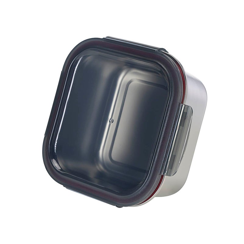 Peggy Oliver Everyday 1450Ml Square Stainless Steel Food Container With Classic Pp Lid 316 Stainless Steel Microwave and Dishwasher Safe - Image 3