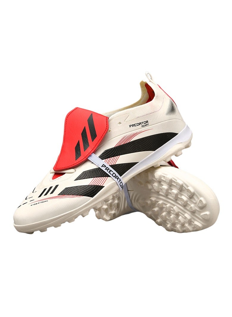 SKT Shiketro Men's and Women's Low Top Seamless Flyknit Foldable Soccer Cleats, Adult Turf Training Sneakers - Image 1