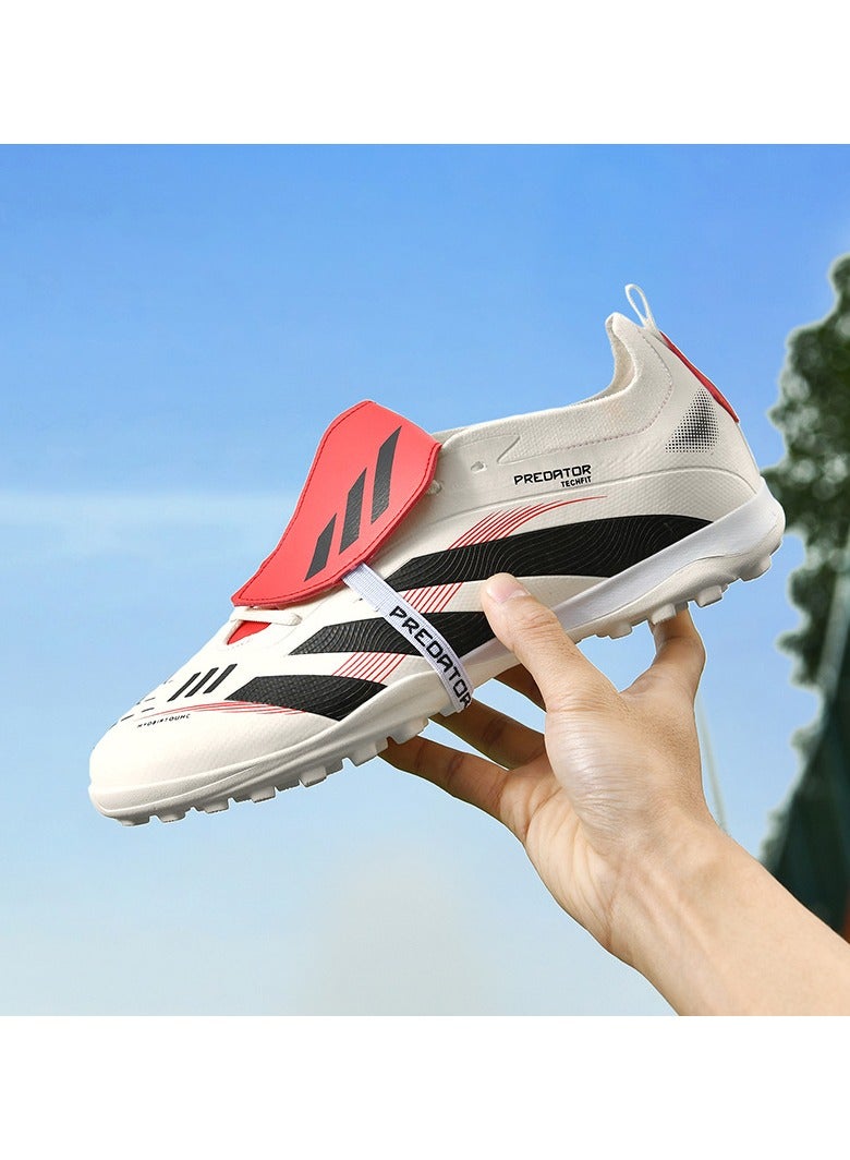 SKT Shiketro Men's and Women's Low Top Seamless Flyknit Foldable Soccer Cleats, Adult Turf Training Sneakers - Image 3