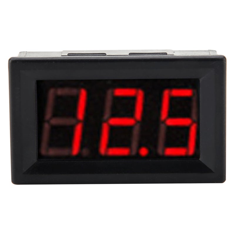 0.56" 3 Wire Digital LED Voltmeter Voltage Meter Panel with Reverse Protection DC0-100V (Red) - Image 2