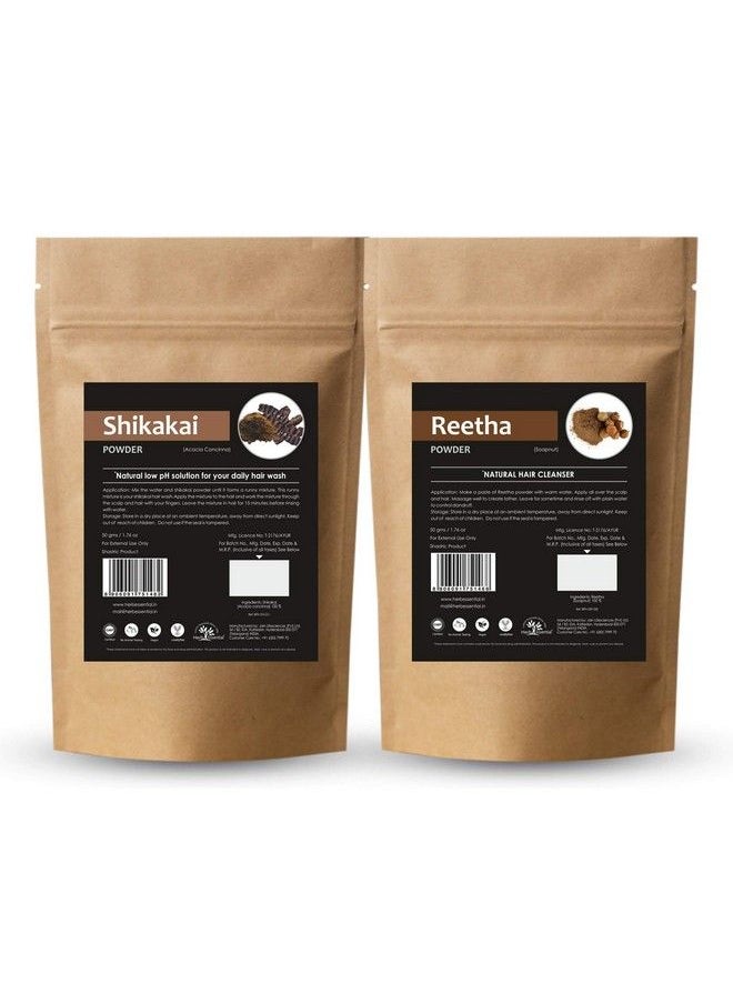 Herb Essential - Hair Care Combo 100G (Reetha 50G Shikakai 50G) - Image 1