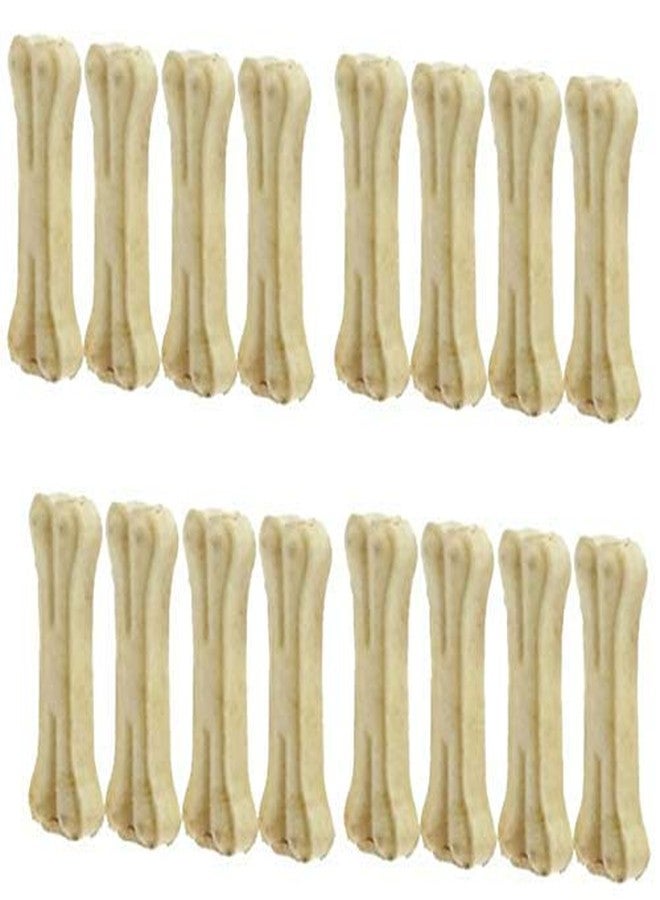 MS Petcare Rawhide Dog Chew Bone 4 Inches Pack of 25 Bones - Image 1