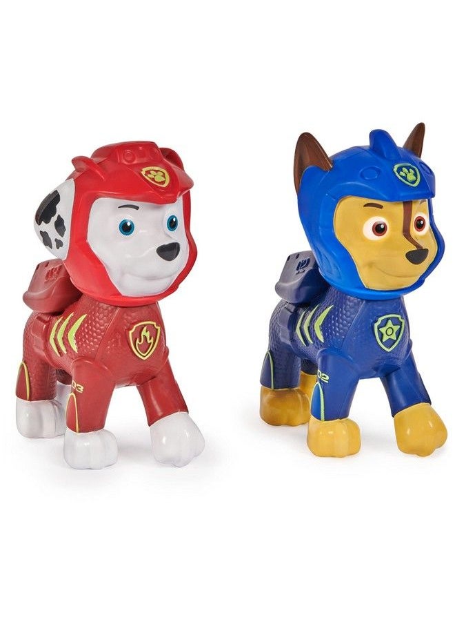 SwimWays - Paw Patrol Floatin' Figures Swimming Pool Accessories & Kids Pool Toys Paw Patrol Party Supplies & Water Toys For Kids Aged 3 & Up Chase & Marshall 2 Pack - Image 1