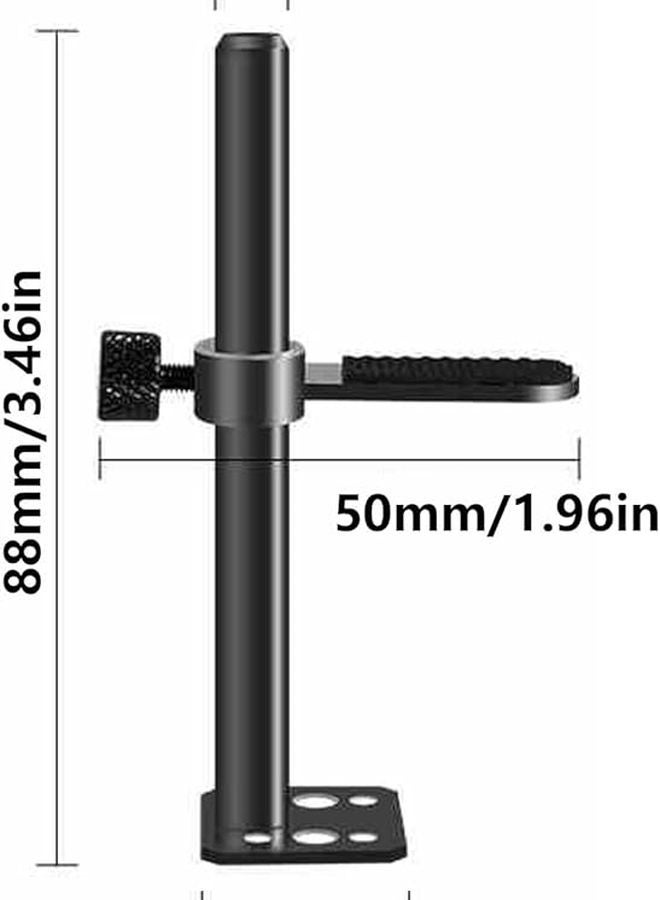 Black Aluminum Adjustable GPU Support Bracket With Fan Mount For Stable Graphics Card Positioning - Image 4