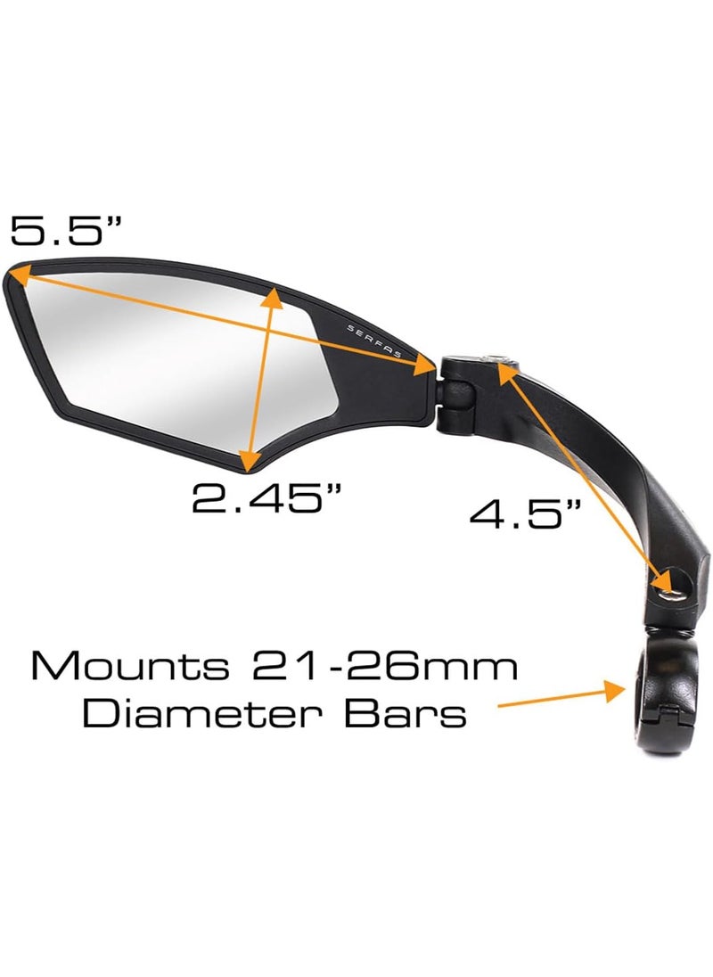 SERFAS Serfas Handle Bar Mirror Glass Lens Right  - Image 3
