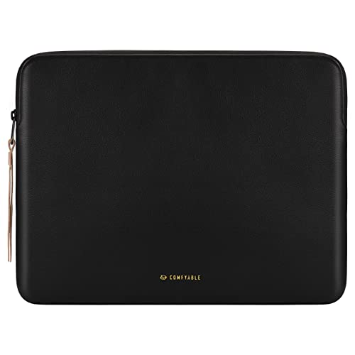 Comfyable Tablet Sleeve Compatible with iPad Air 11" M3 2025, iPad Pro 11 Inch M5 2025 & Smart/Magic Keyboard with Pencil Holder-PU Leather Bag Water-Resistant Slim Case - Black Pebbled - Image 1