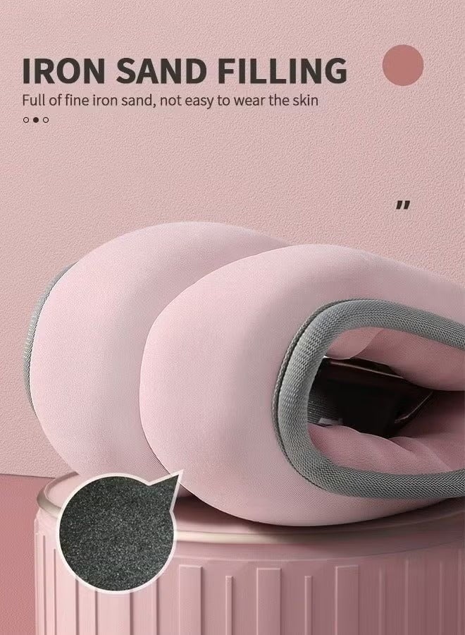 Bukela 2Pcs Ankle Weights Leg Arm Weights Wrist Weights Set with Adjustable Strap for Jogging, Gymnastics, Aerobics, Physical Therapy,Foot Exercise Training Workout-2KG Pair(Pink) - Image 3