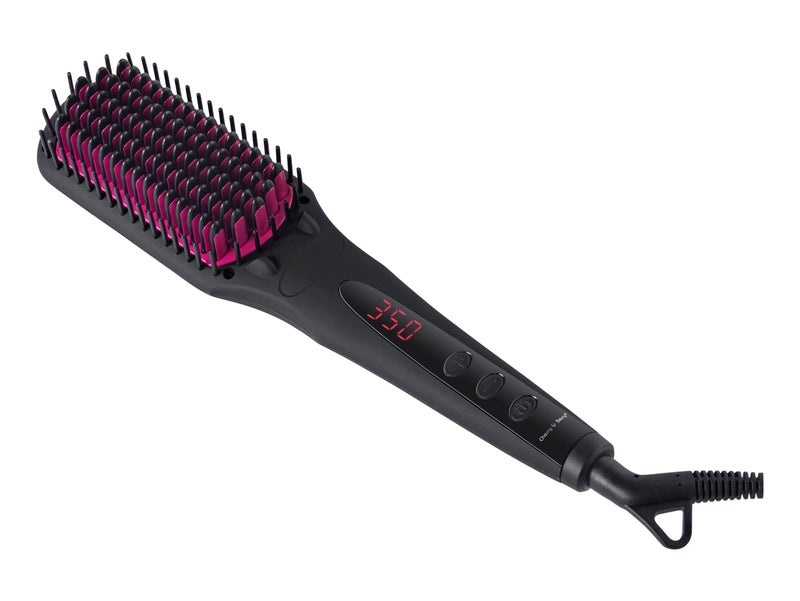 CH&BE Ionic Brush | Healthy and fast daily straightening | Temperature 170?450F | Auto shut off after 60 minutes | Anti-tangle nano comb | Dual ion generator | PTC hair protection technology - Image 1