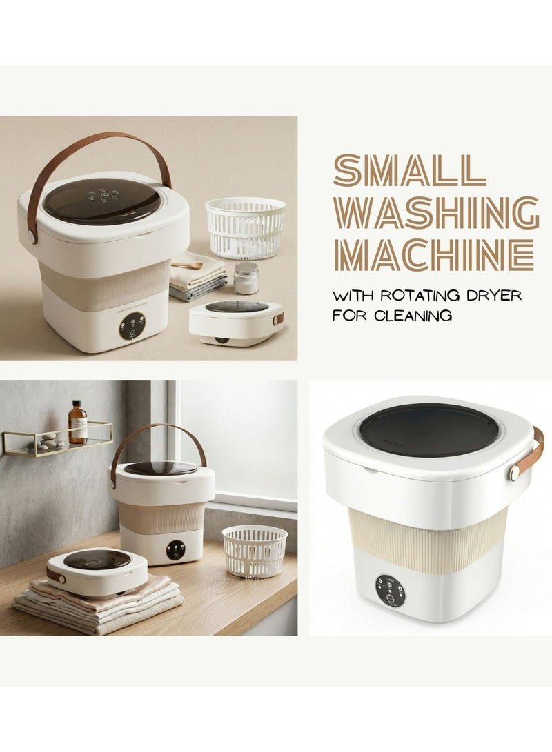 PRIMO PLUS Portable Mini Folding Clothes Washing Machine, Bucket Automatic Mini Household Underwear Foldable Bucket Washer Baby Clothes Washing Machine, Suitable for Travelling, Camping, Apartment Dorm - Image 4