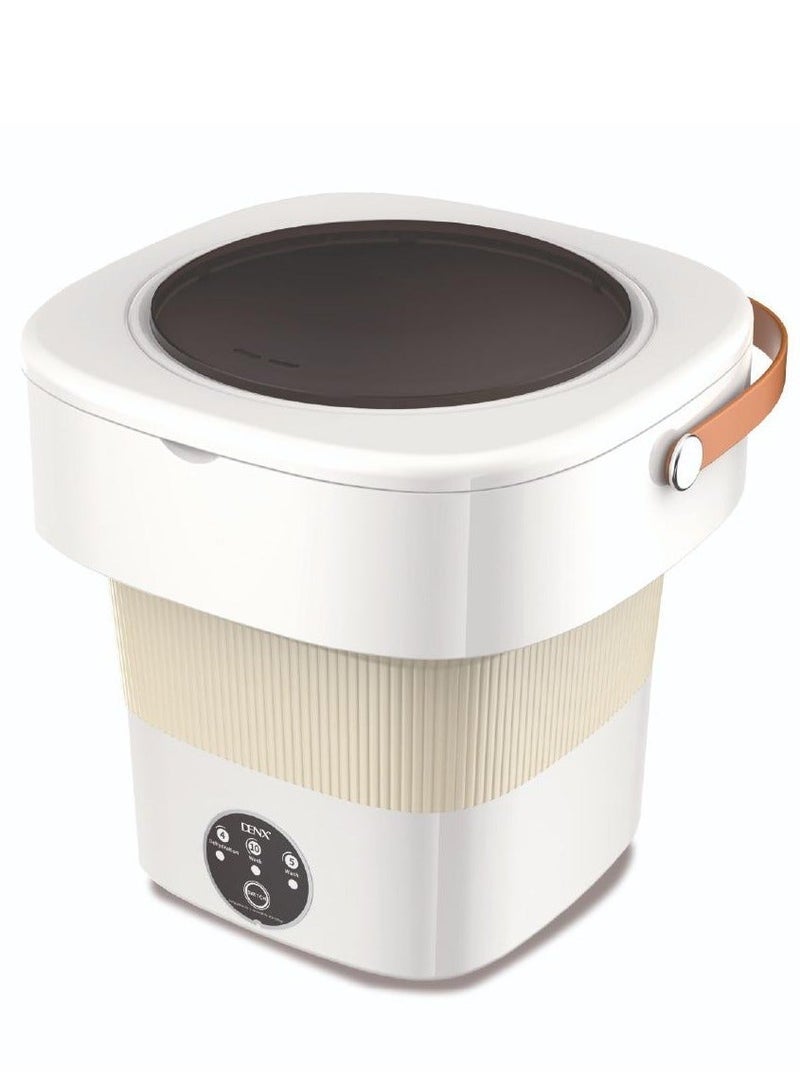 PRIMO PLUS Portable Mini Folding Clothes Washing Machine, Bucket Automatic Mini Household Underwear Foldable Bucket Washer Baby Clothes Washing Machine, Suitable for Travelling, Camping, Apartment Dorm - Image 1