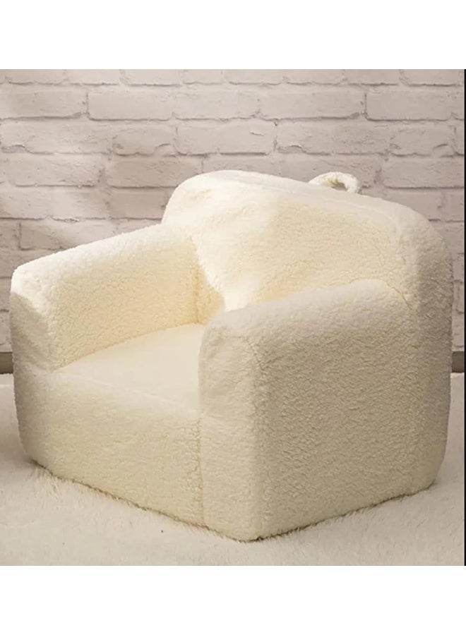 Super Crazy and Soft Modern Sofa Chair For Kids (Cream) - Image 1
