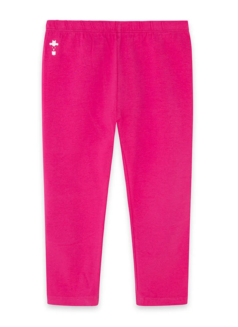 CANADA HOUSE Casual and Sporty Style Fuchsia 100% Cotton Leggings for Girls