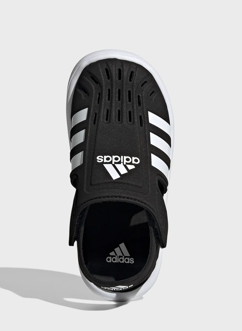 adidas صندل صيفي للسباحة مغلق من الأمام