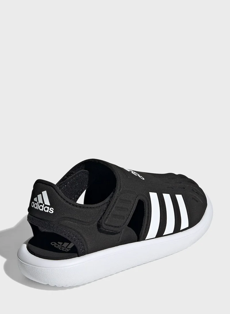 adidas صندل صيفي للسباحة مغلق من الأمام