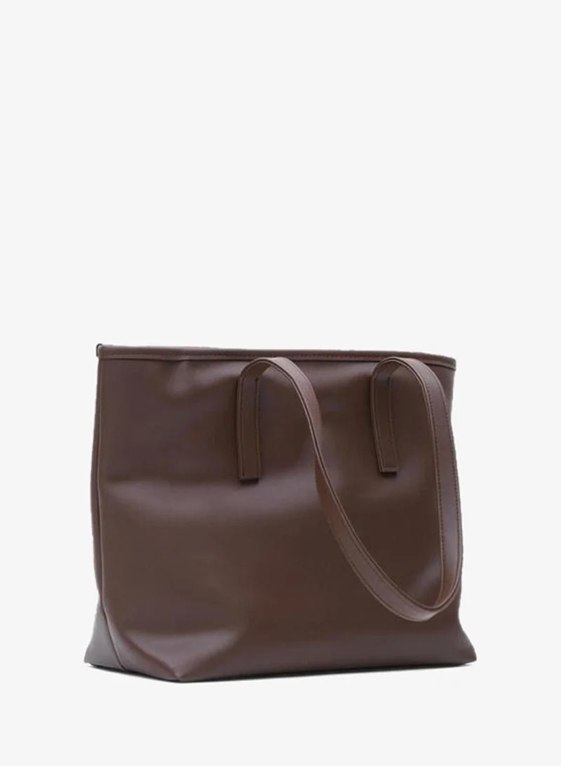 Shule Bags  Golden Shoulder Bag Dark Coffee. for Women | Best Price UAE